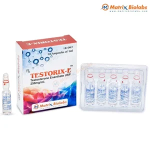 Testorix-E (Testosterone Enanthate) 250 kit (10 ampules) – Ethyl Oleate – Matrix or Evolve brand – no retail box – imported - Image 1